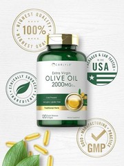 Olive Oil Supplement 2000Mg | 120 Softgels | Cold Pressed Extra Virgin