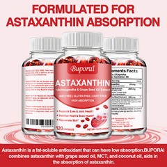 Astaxanthin 24mg – Heart and Cardiovascular Health, Support Antioxidant Activity