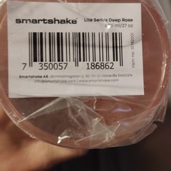 SmartShake Lite Series Deep Rose 800ml BPA-Free Shake Bottle Screw-on Lid