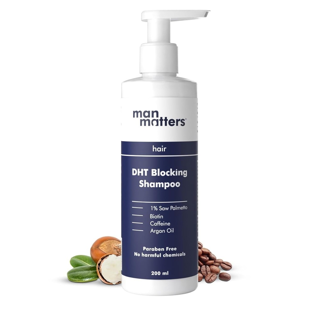 Man Matters Double DHT Blocking Anti Hair Fall Shampoo with Saw Palmetto 200ml