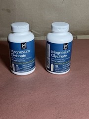 2 PCK Member’s Mark Magnesium Glycinate with L-Theanine 180 Capsules EXP 02/2029
