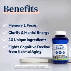 Dynamic Brain Supplement – Focus, 60 Capsules, Memory & Clarity Support