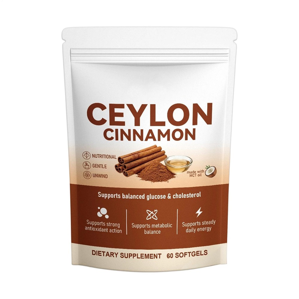 Ceylon Cinnamon Softgels, Ceylon Cinnamon Soft Gels 7200Mg Equivalent