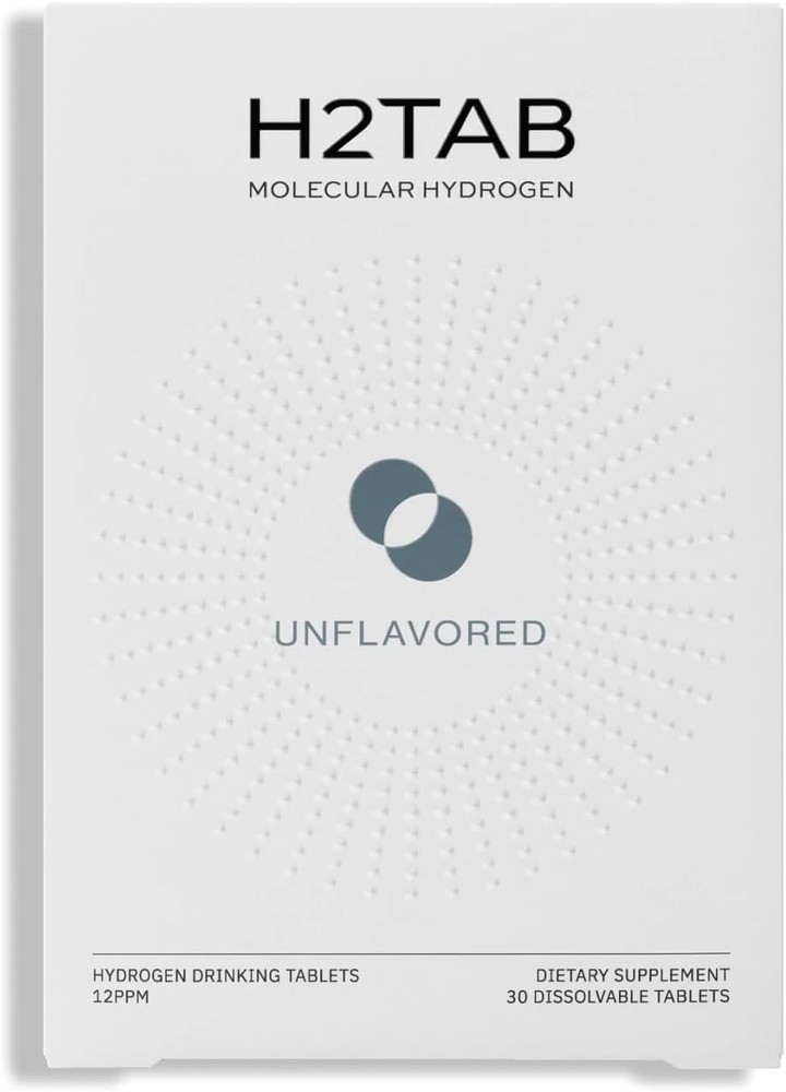 H2Tab Molecular Hydrogen Water Drinking Tablets, 12 PPM | Supports Muscle Recov