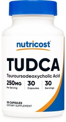 Nutricost Tudca 250mg, 30 Capsules 30 Count (Pack of 1), Multicolor