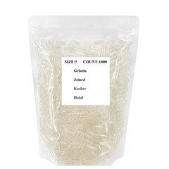 Size 5 Empty Capsules Clear Empty Gelatin Capsules Joined 1K-10K Kosher Halal