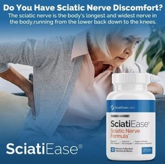 1-3Pack SciatiEase Labs Sciati Ease Sciatic Nerve Formula 120 Cap ! Exp 2027