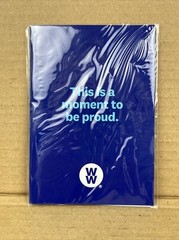 WW (WEIGHT WATCHERS) 5 POUND Milestone Weight Loss Blue CHARM & KEY RING – NEW