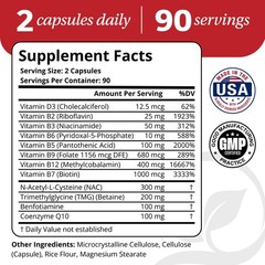 Circulation & Blood Flow Support – CoQ10, Betaine, Benfotiamine, NAC, B-Complex