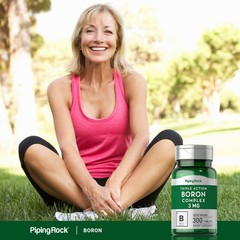 Boron Supplement | 3mg | 300 Tablets | Triple Action Complex | by Piping Rock