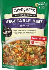 Bear Creek Soup Mix, Vegetable Beef, 8.1 Ounce (Pack of 1), Beef