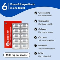 Z.anskar Joint Support Glucosamine Collagen 60 Tablets