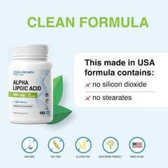 Puregen Labs High Potency Alpha Lipoic Acid 600mg 180 V Caps Exp 12/27 | 2Pk