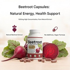 Lemeli Beetroot – 1300mg, Lemeli Beet Root Supplement 60 Capsules