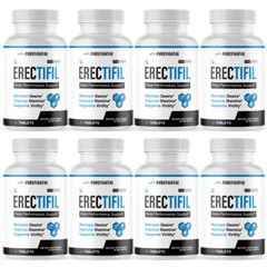 Erectifil Male Performance Support Extra Strength Supplement Tablets 8 Bottles