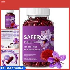 Saffron Supplement Capsules – 88.5mg Pure Saffron Extract for Mood Balance
