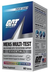 GAT SPORT Men’s Multi + Test, Premium Multivitamin Tablets 150 Count