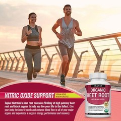 2040mg Toplux Organic Beet Root Tablets | Nitric Oxide Booster Supplement NEW