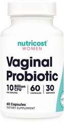 Nutricost Vaginal Probiotic for Women (10 Billion CFU) 60 Capsules – 30 Servings