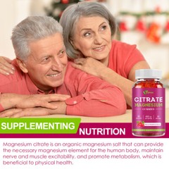 2 Pack Vitamatic Magnesium Citrate Gummies 600mg per Serving – 120 Vegan Gummies