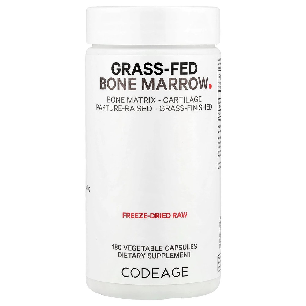 2 X Codeage, Grass-Fed Bone Marrow, 180 Vegetable Capsules