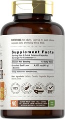 Grass Fed Beef Liver Capsules 4500Mg | 250 Count | Desiccated Supplement | Non-G