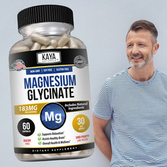 (2 Pack) Magnesium Glycinate RLS Sleep Aid, Anti Cramp, Joint & Bone Support