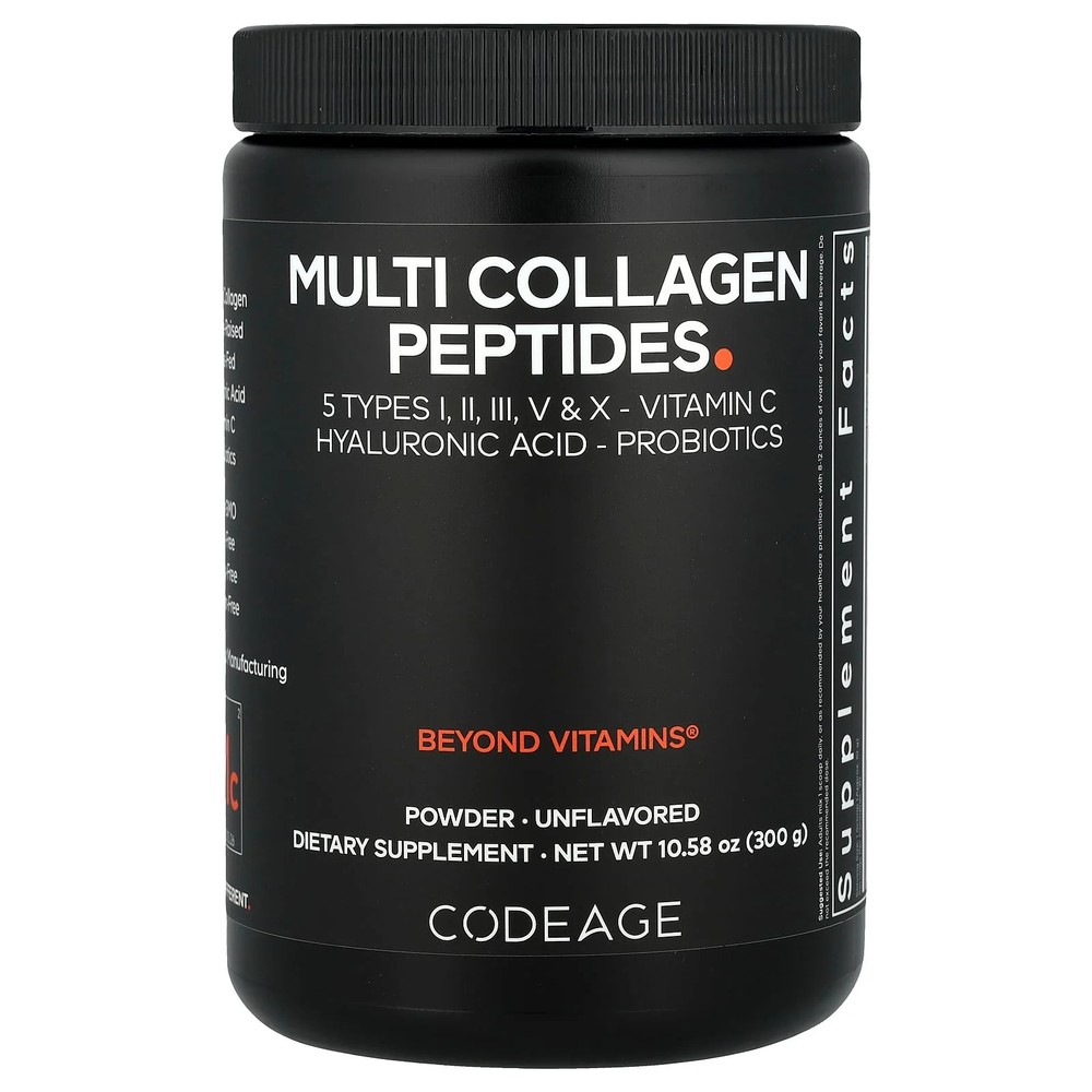 2 X Codeage, Multi Collagen Peptides Powder, Unflavored, 10.58 oz (300 g)