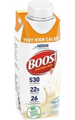 12 Pack Boost High Calorie Nutritional Drink, Very Vanilla, 8 FL OZ