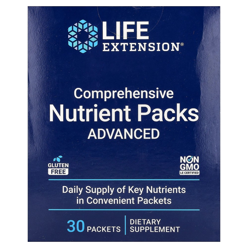 2 X Life Extension, Comprehensive Nutrient Packs, Advanced, 30 Packets