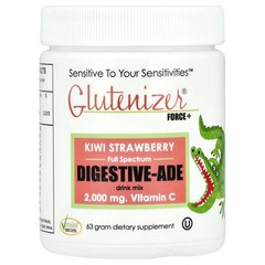 2 X Sufficient C, Glutenizer� Force+, Kiwi Strawberry, 63 g