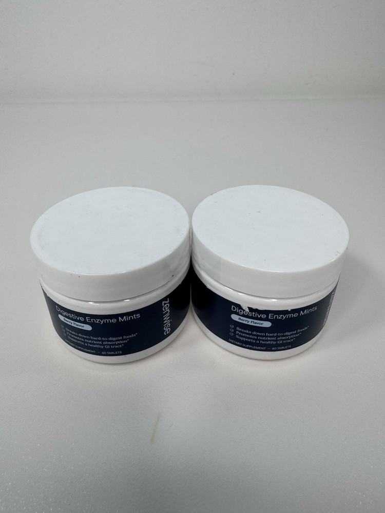 2 Pack Digestive Enzyme Breath Mints for Gut Health, Berry Flavor 1/28exp