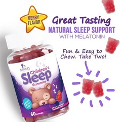 Children’s Sleep Support Gummies – 2mg Melatonin – Natural & Safe for All Ages