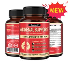 Adrenal Support Supplement – Supports Healthy Adrenal Function-30/60/120Capsules