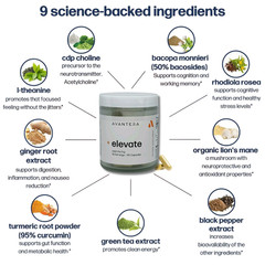 Avantera Elevate Cognitive Support Supplement | ADHD Focus & Brain Fog Relief