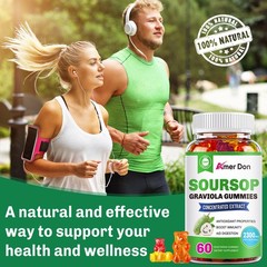 Graviola Capsules 2300mg 120 Pure Natural Soursop Capsules Leaves fruit Gummies