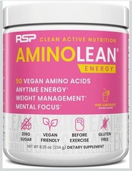 RSP Nutrition AminoLean Energy Pink Lemonade 2Pack 8.68oz Each ~ EXP 5/2028