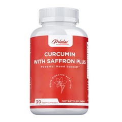 CURCUMIN WITH SAFFRON PLUS – Improves Concentration, Mood, Suppresses Appetite