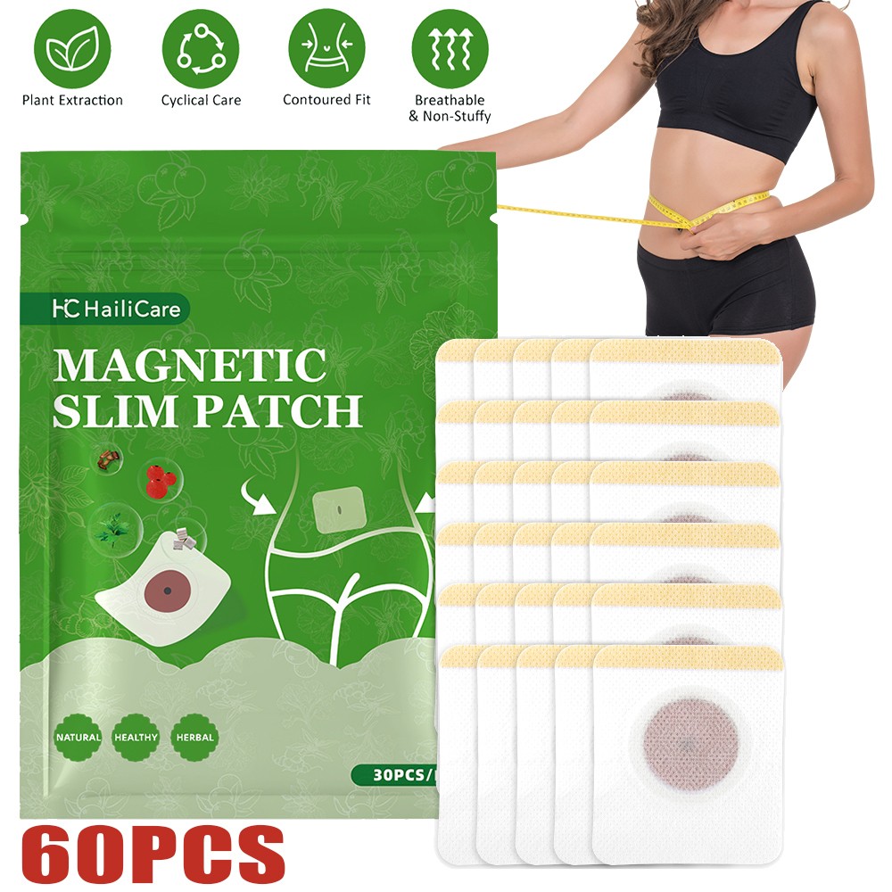 60Pc Magnetic Slim Patch Weight Loss Slimming Diets Pads Detox Burn Fat Adhesive