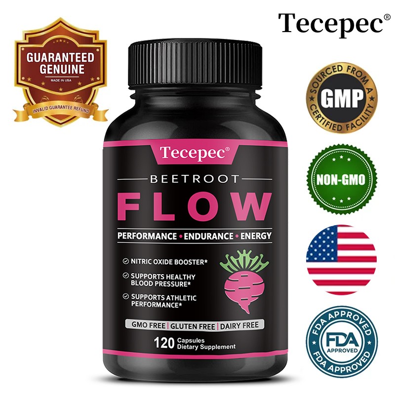Organic Beet Root Powder 1300mg Per Serving 120Capsules Support Digestive Health