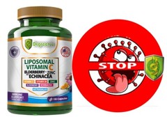 Immune System Booster (2 PACKS) Vitamin C +Zinc+Elderberry+Echinacea 200 capsule