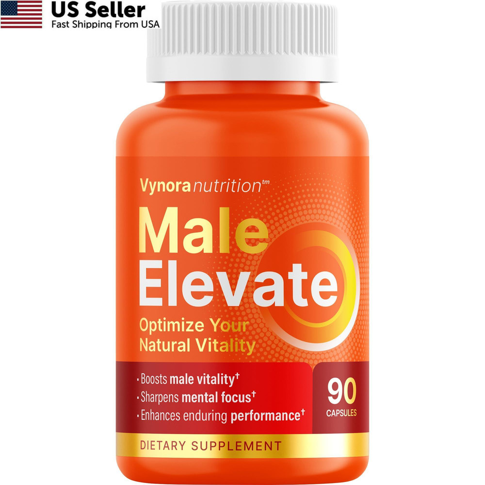 Testosterone Booster Supplement – Male Enhancing 90 Count (Pack of 1), Orange