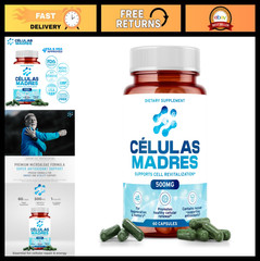Natural Stem Cell Supplements 500mg – Anti-Aging, Longevity, Spirulina & Chlorel