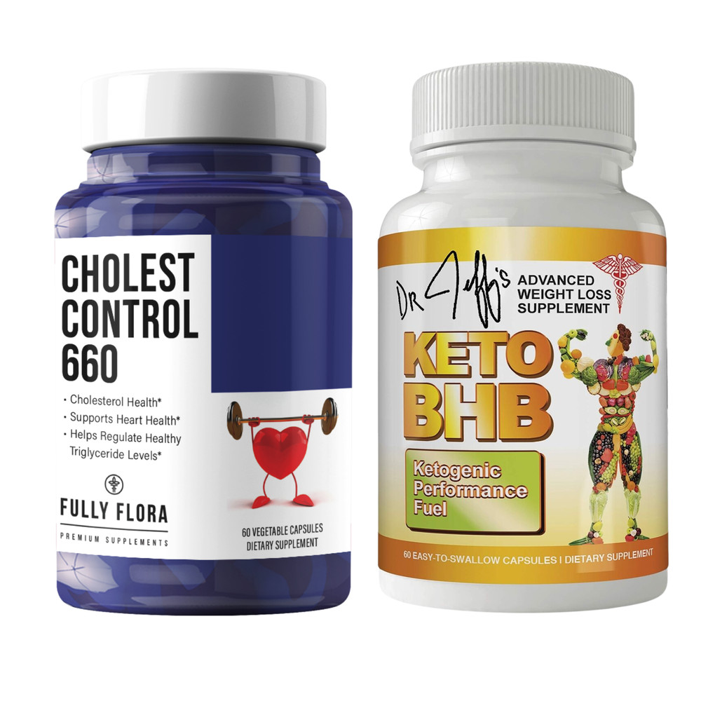 Cholesterol Support Heart Supplement & Keto BHB Weight Management 60 Capsules