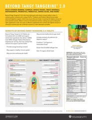 Youngevity Dr. Wallach Beyond Tangy Tangerine BTT 2.0 Tablets ( 6 Pack)