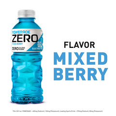 Electrolyte Enhanced Zero Sugar Mixed Berry Sports Drink, 20 Ounce (Pack of 24)