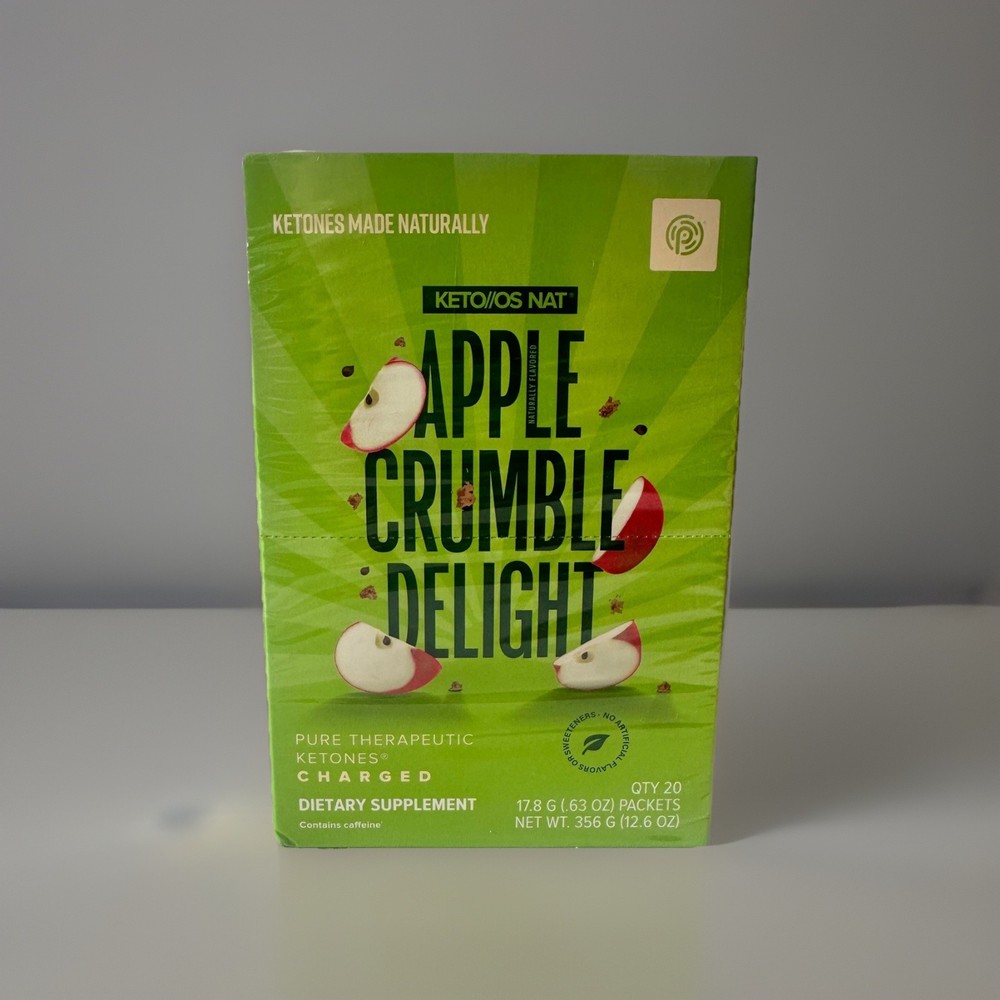 Pruvit Keto OS NAT Apple Crumble D Charged Ketones Drink Mix | Energy Focus Keto