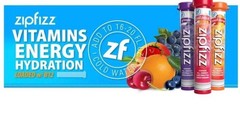 Zipfizz Multi-Vitamin Energy Hydration Drink Mix Grape Fruit Punch Mango Pack of