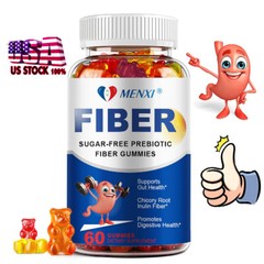 MENXI Probiotic Multi-Strain Gummies – Bloating Relief & Regularity 60PCS US