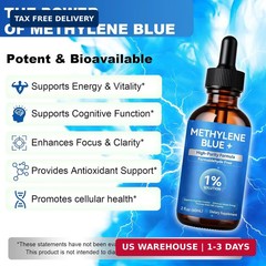 Blue Supplement – Pharmaceutical Grade, 2 FL OZ, 1% USP Grade, Liquid